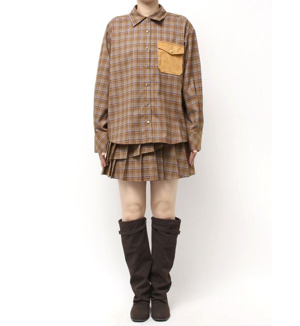 dazzlin「【セットアップ対応】チェックオーバーアソートシャツ」|シャツ・ブラウス|