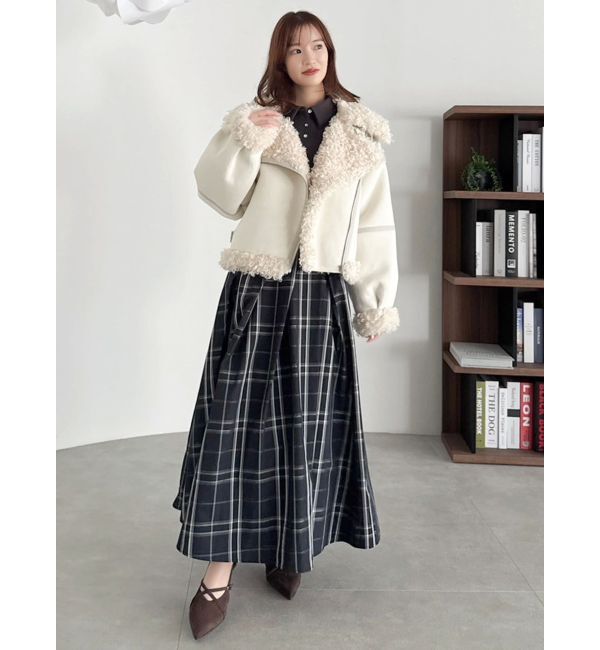 dazzlin「ビッグカラームートンブルゾン」|ブルゾン・スタジャン|