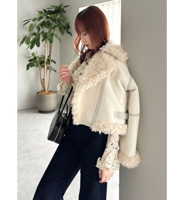 dazzlin「ビッグカラームートンブルゾン」|ブルゾン・スタジャン|