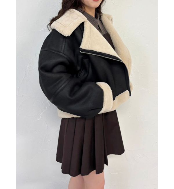 dazzlin「ビッグカラームートンブルゾン」|ブルゾン・スタジャン|