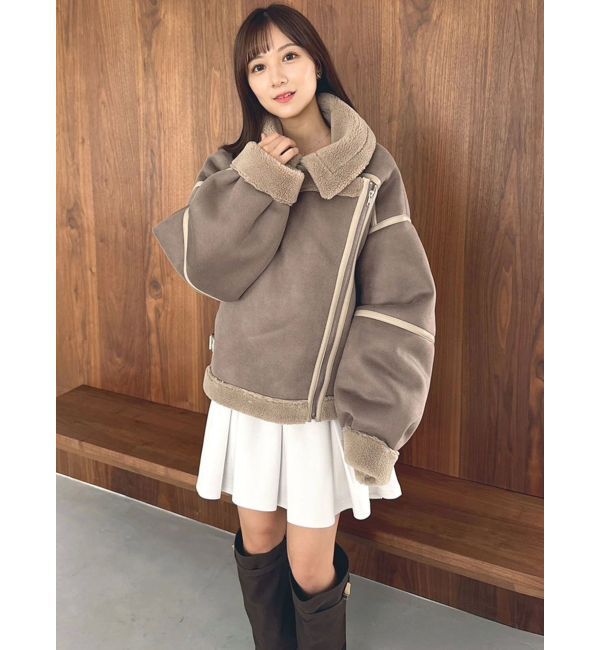 dazzlin「ビッグカラームートンブルゾン」|ブルゾン・スタジャン|