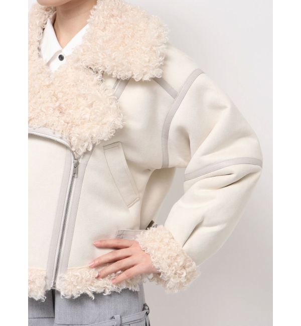 dazzlin「ビッグカラームートンブルゾン」|ブルゾン・スタジャン|