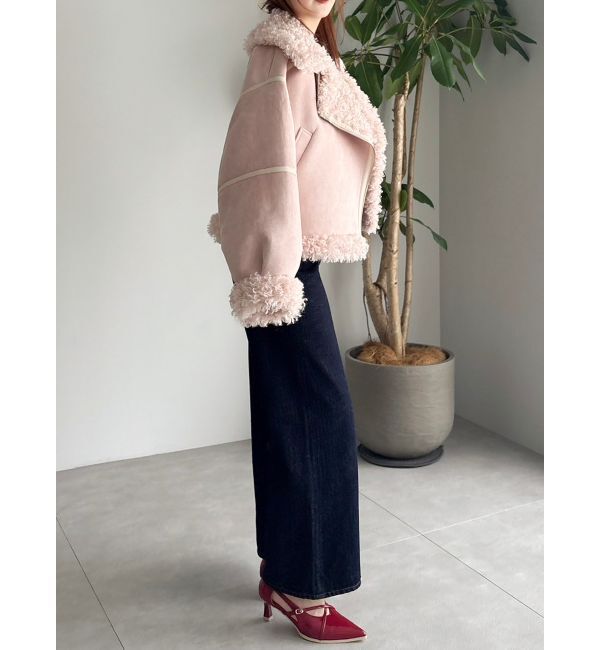 dazzlin「ビッグカラームートンブルゾン」|ブルゾン・スタジャン|