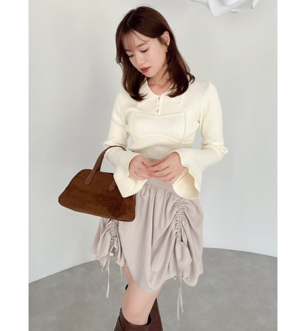 dazzlin「ラメビスチェラインニットトップス」|ニット・セーター|