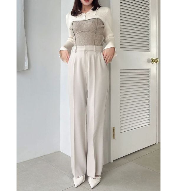 dazzlin「ラメビスチェラインニットトップス」|ニット・セーター|