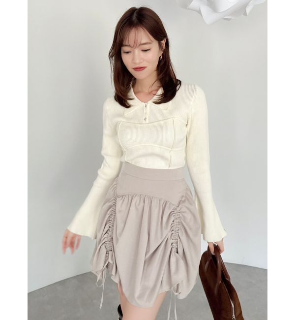 dazzlin「ラメビスチェラインニットトップス」|ニット・セーター|