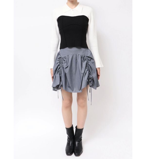 dazzlin「ラメビスチェラインニットトップス」|ニット・セーター|