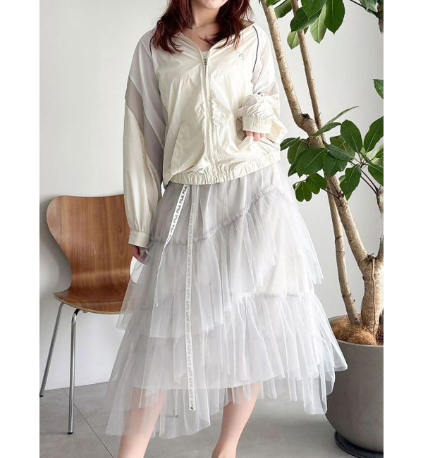 dazzlin「【FILA別注】バイカラースイッチングミドルブルゾン」|ブルゾン・スタジャン|