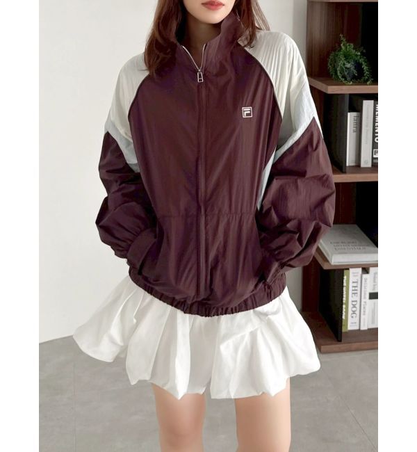 dazzlin「【FILA別注】バイカラースイッチングミドルブルゾン」|ブルゾン・スタジャン|