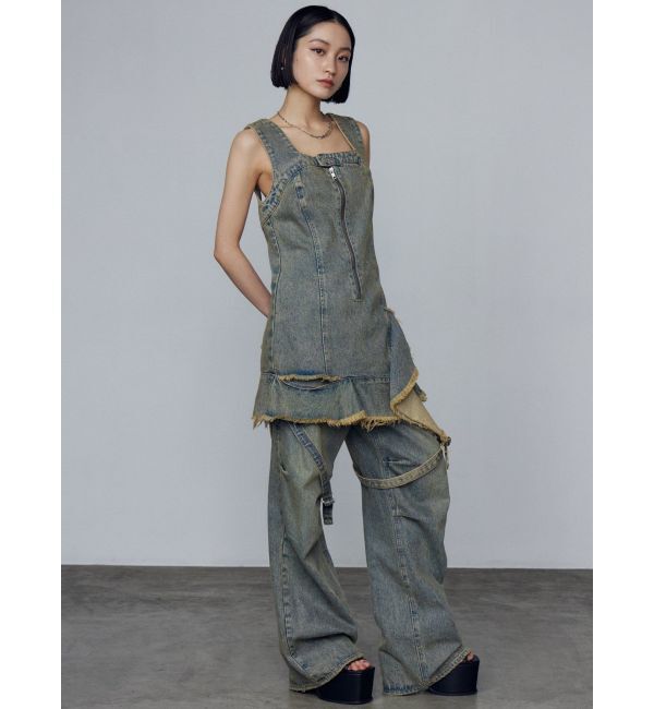 EMODA「カーゴベルトルーズジーンズ」|デニム|