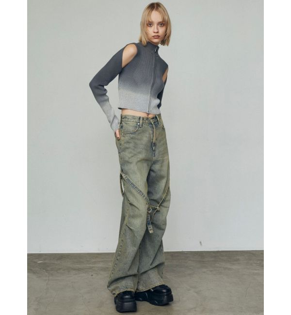 EMODA「カーゴベルトルーズジーンズ」|デニム|