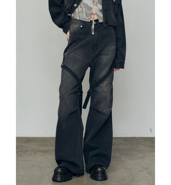 EMODA「カーゴベルトルーズジーンズ」|デニム|