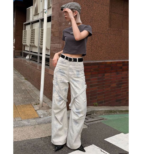 EMODA「カーゴベルトルーズジーンズ」|デニム|
