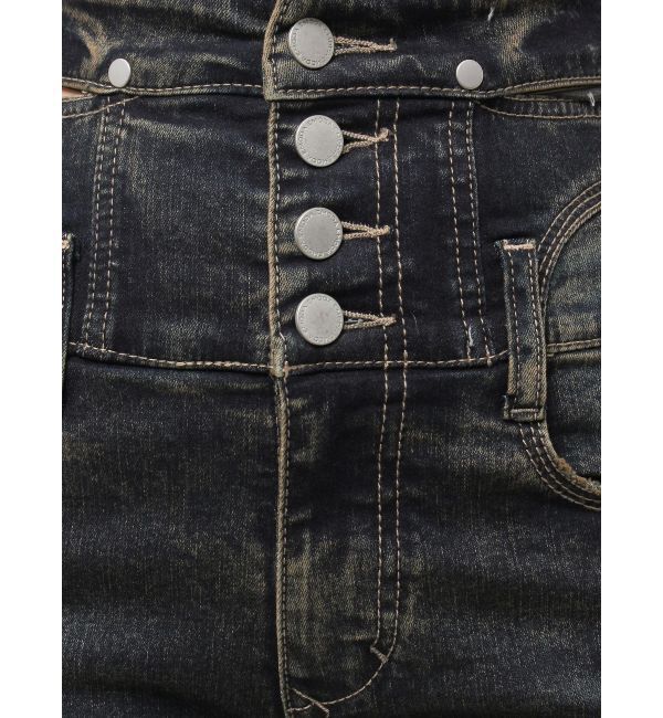 EMODA「サイドオープンハイウエストフレアパギンス」|デニム|