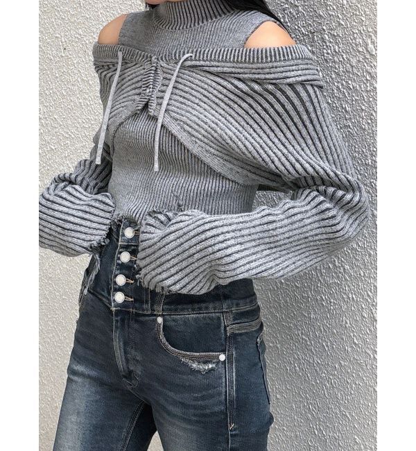 EMODA「フードペアニット」|ニット・セーター|