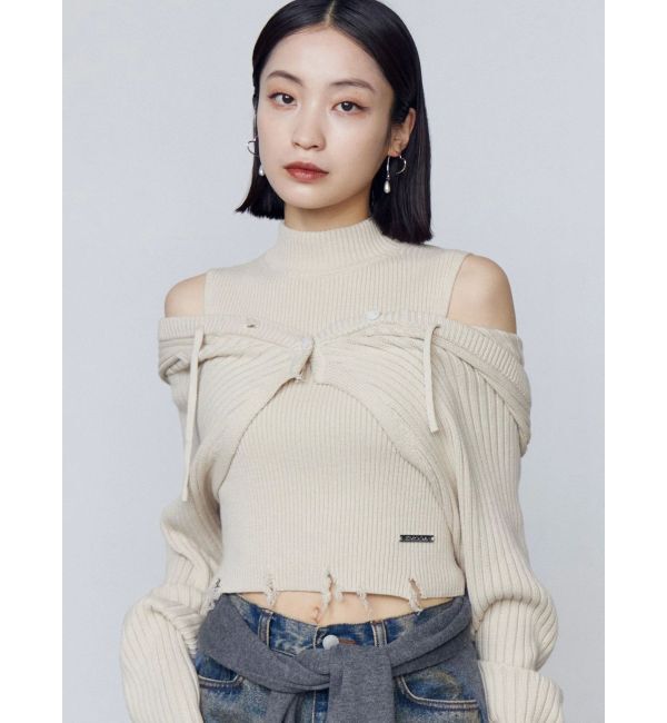 EMODA「フードペアニット」|ニット・セーター|