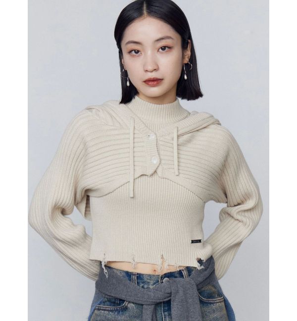 EMODA「フードペアニット」|ニット・セーター|