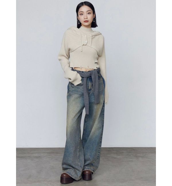 EMODA「フードペアニット」|ニット・セーター|