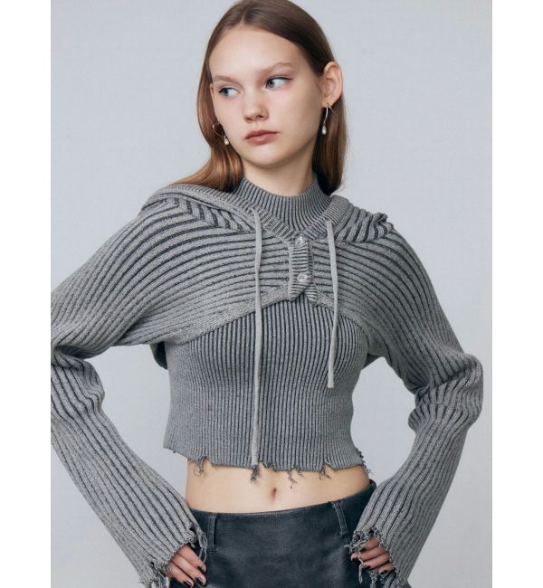 EMODA「フードペアニット」|ニット・セーター|