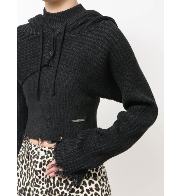 EMODA「フードペアニット」|ニット・セーター|