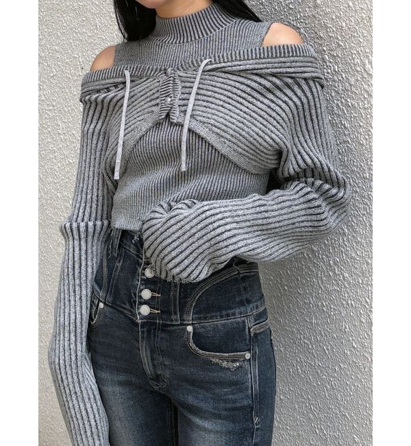 EMODA「フードペアニット」|ニット・セーター|