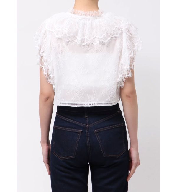 MERCURYDUO「レースクロップドブラウス」|シャツ・ブラウス|