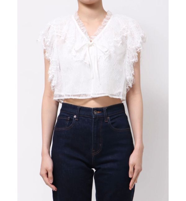 MERCURYDUO「レースクロップドブラウス」|シャツ・ブラウス|