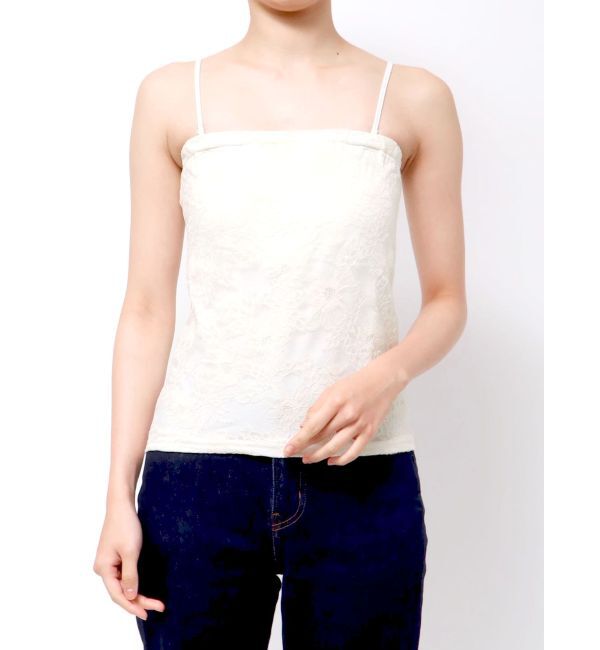 MERCURYDUO「2WAYカップ付レースベアインナー」|チューブトップ|オフホワイト