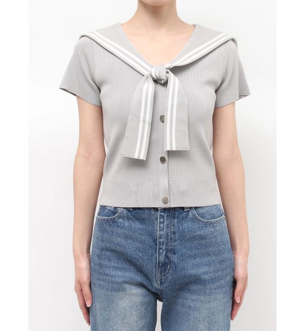 MERCURYDUO「セーラーカラーニット」|ニット・セーター|