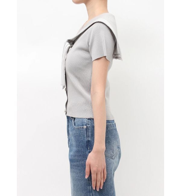 MERCURYDUO「セーラーカラーニット」|ニット・セーター|