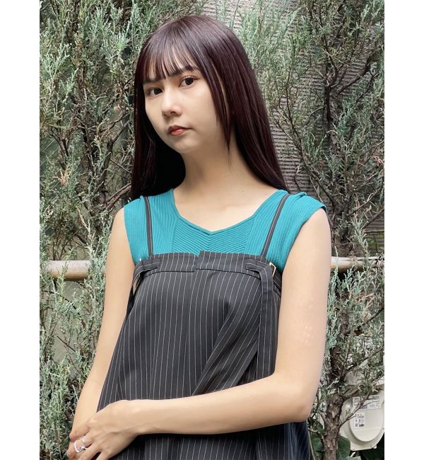 MURUA「バックオープンリブコルセットニット」|ニット・セーター|