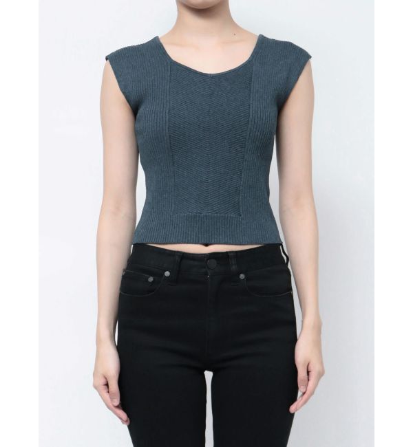 MURUA「バックオープンリブコルセットニット」|ニット・セーター|