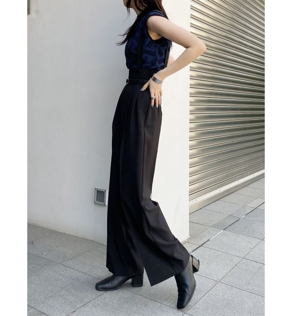 MURUA「フェイクレザーベルトサスペンダーパンツ【セット販売対象】」|その他|