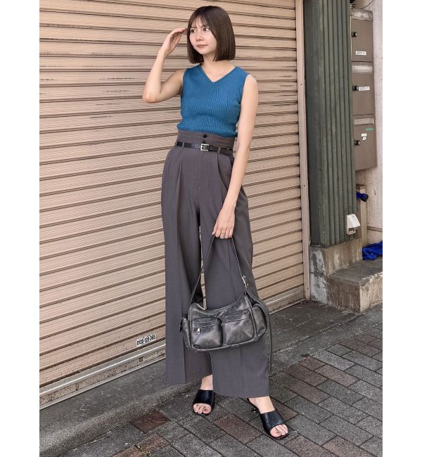 MURUA「フェイクレザーベルトサスペンダーパンツ【セット販売対象】」|その他|