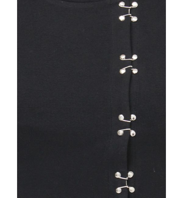 MURUA「ホックアシメリブトップス」|Tシャツ・カットソー|