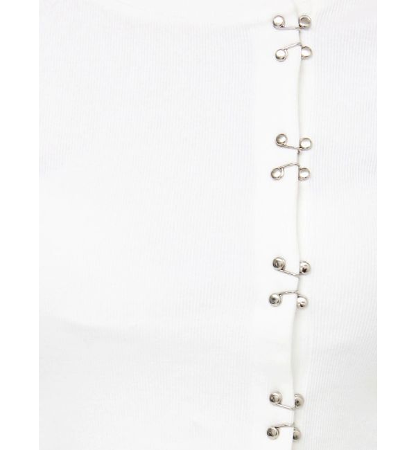 MURUA「ホックアシメリブトップス」|Tシャツ・カットソー|