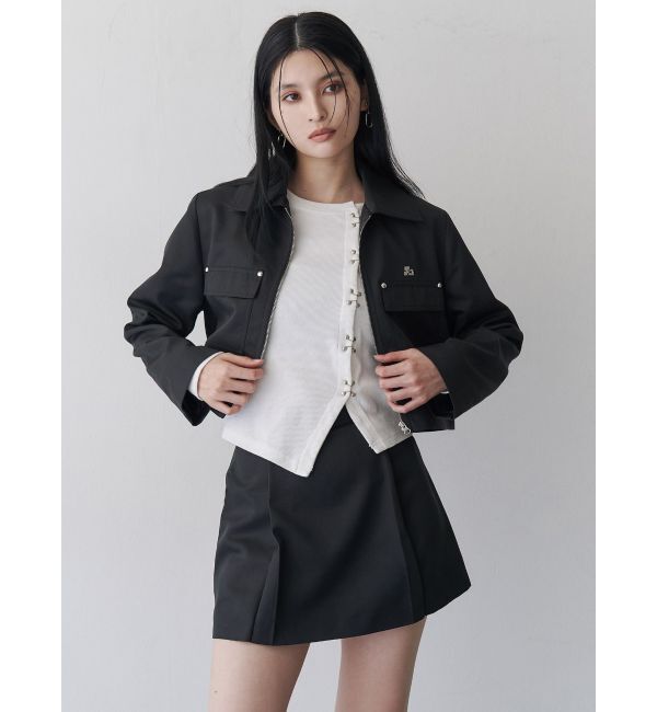 MURUA「ホックアシメリブトップス」|Tシャツ・カットソー|