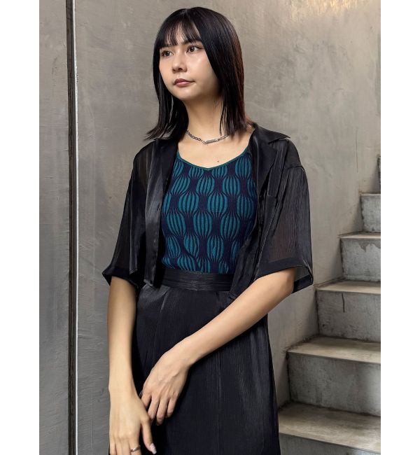 MURUA「ウェーブパターンニットタンク」|タンクトップ|