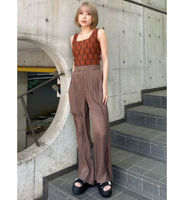 MURUA「ウェーブパターンニットタンク」|タンクトップ|