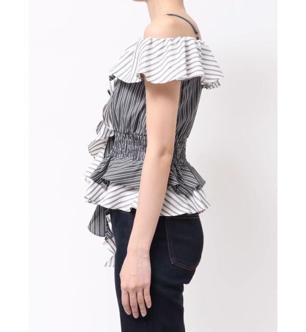 MURUA「カスケードスウィッチングフリルシャツ」|シャツ・ブラウス|