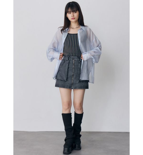 MURUA「ルージーソックブーツ」|ロングブーツ|