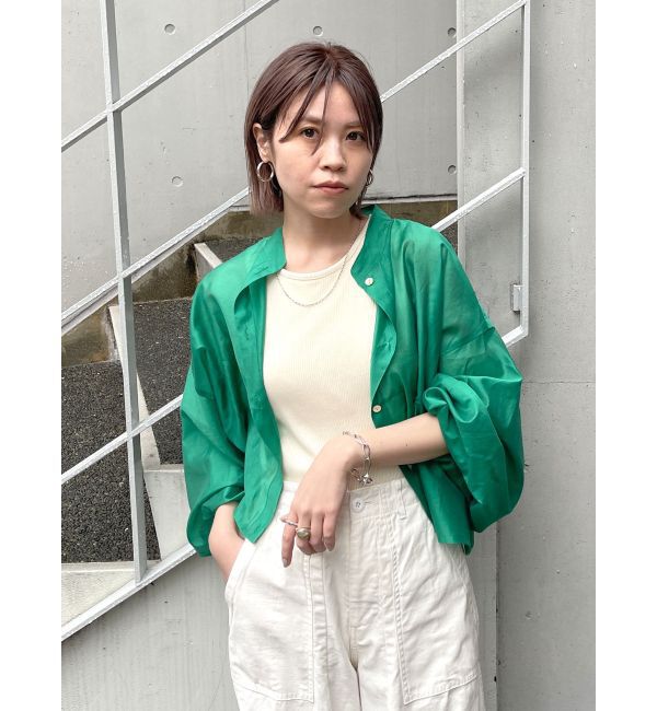 Ungrid「【WEB限定】シアーショートシャツ」|シャツ・ブラウス|