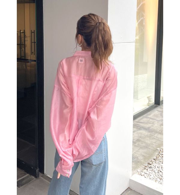 Ungrid「【WEB限定】シアーショートシャツ」|シャツ・ブラウス|