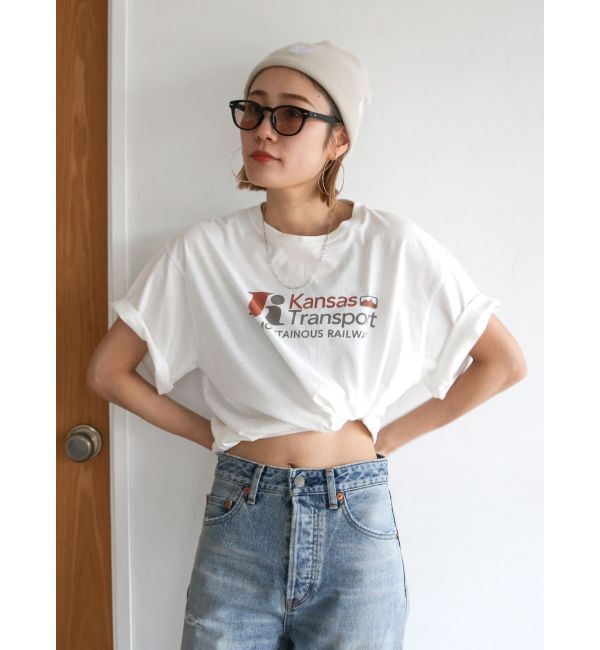 Ungrid「カラーロゴルーズTee」|Tシャツ・カットソー|オフホワイト
