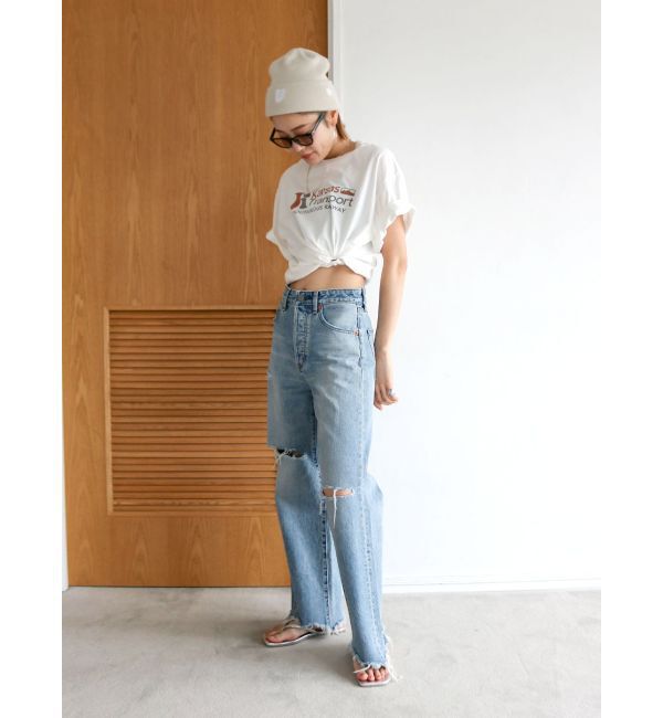 Ungrid「カラーロゴルーズTee」|Tシャツ・カットソー|