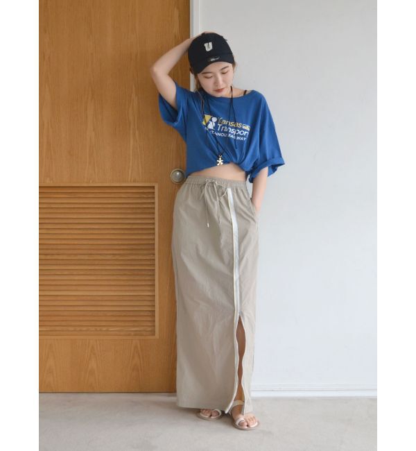 Ungrid「カラーロゴルーズTee」|Tシャツ・カットソー|