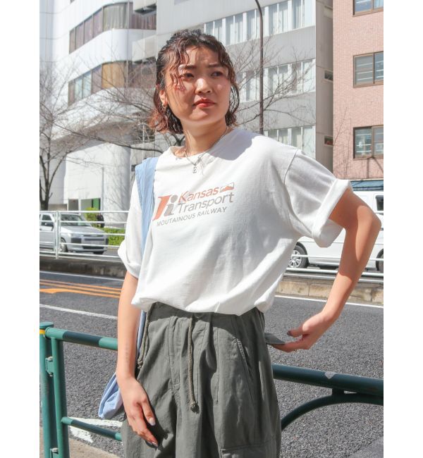 Ungrid「カラーロゴルーズTee」|Tシャツ・カットソー|