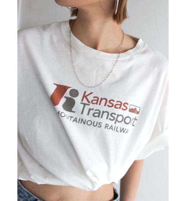 Ungrid「カラーロゴルーズTee」|Tシャツ・カットソー|