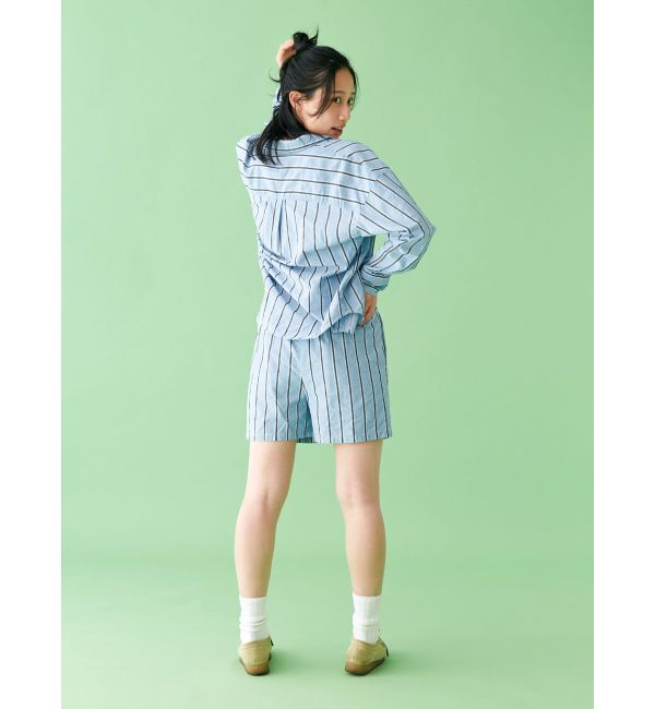 Ungrid「【WEB限定】ストライプラフハーフパンツ」|その他|