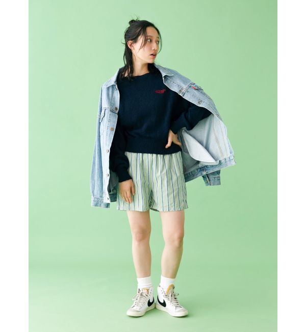 Ungrid「【WEB限定】ストライプラフハーフパンツ」|その他|